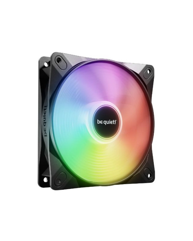 Be Quiet! (BL123) Light Wings LX 12cm PWM High-Speed ARGB Case Fan, Rifle Bearing, Impeller w/ 16 LEDs, Daisy-Chain, Up to 2100 RPM, Black