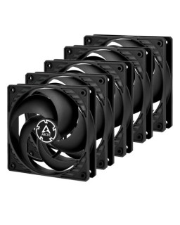 Arctic P12 12cm Pressure Optimised PWM PST Case Fans w/ Cable Splitter (5 Pack), Black, Fluid Dynamic, 200-1800 RPM, Value Pack
