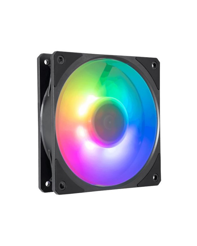 Cooler Master Mobius 120P ARGB PWM 12cm Case Fan, Ring Blade Design, 0-2400 RPM, Loop Dynamic Bearing, Black