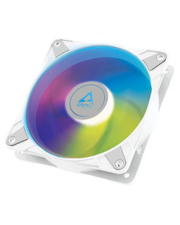 Arctic 14cm P14 Semi-Passive PWM PST ARGB Case Fan, Fluid Dynamic, 12 LEDs, 200-1900 RPM, 0dB Mode, White