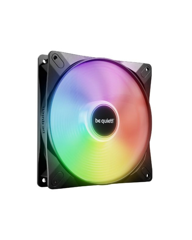Be Quiet! (BL126) Light Wings LX 14cm PWM ARGB Case Fan, Rifle Bearing, Impeller w/ 16 LEDs, Daisy-Chain, Up to 1200 RPM, Black