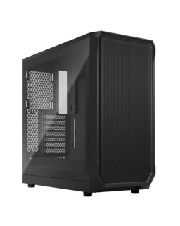 Fractal Design Focus 2 (Black TG) Gaming Case w/ Clear Glass Window, ATX, 2 Fans, Mesh Front, Innovative Shroud System