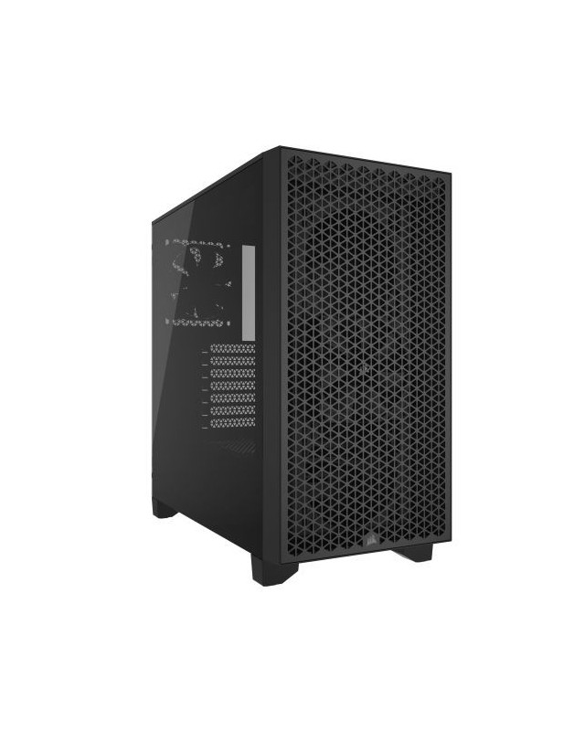 Corsair 3000D Airflow Gaming Case w/ Glass Window, ATX, 2x SP120 Fans, GPU Cooling, 4-Slot GPU Support, High-Airflow Front, Black