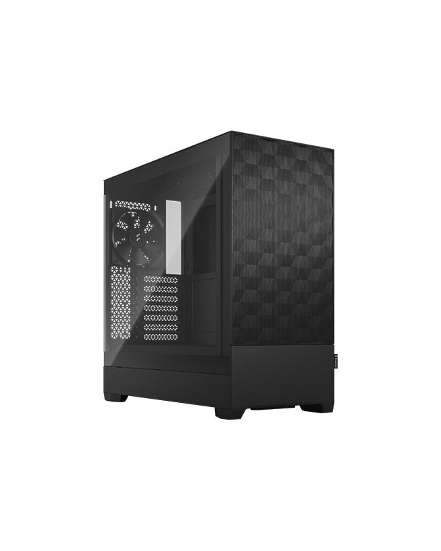 Fractal Design Pop Air (Black TG) Gaming Case w/ Clear Glass Window, ATX, Hexagonal Mesh Front, 3 Fans