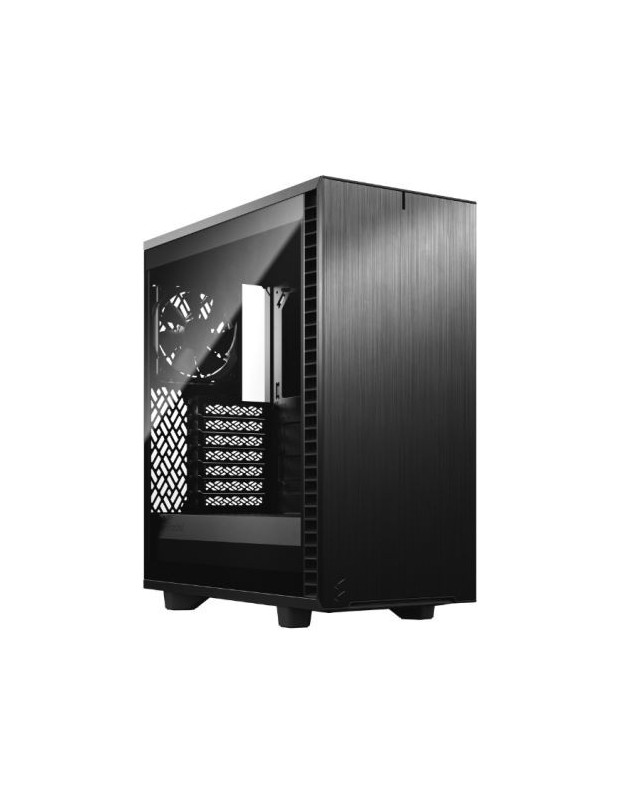 Fractal Design Define 7 Compact (Light TG) Gaming Case w/ Light Tint Glass Window, ATX, 2 Fans, Sound Dampening, Ventilated PSU Shroud, USB-C