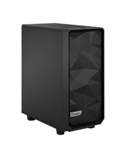 Fractal Design Meshify 2 Compact (Black Solid) Gaming Case, ATX, Angular Mesh Front, 3 Fans, Detachable Front Filter, USB-C