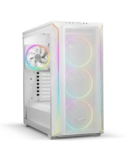 Be Quiet! Shadow Base 800 FX RGB Gaming Case w/ Glass Window, E-ATX, ARGB Front Strips & Controller, 4x ARGB Fans & Hub, Mesh Airflow, USB-C, White