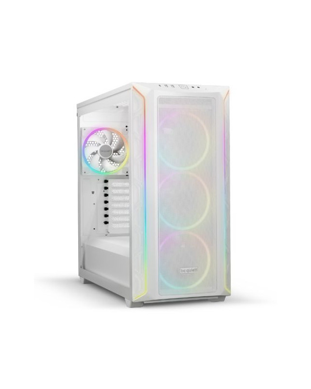 Be Quiet! Shadow Base 800 FX RGB Gaming Case w/ Glass Window, E-ATX, ARGB Front Strips & Controller, 4x ARGB Fans & Hub, Mesh Airflow, USB-C, White