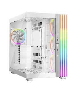 Be Quiet! Light Base 900 FX ARGB Gaming Case w/ Glass Front & Side, E-ATX, Invertible, 4x ARGB Fans, 3M ARGB Strip & Controller, USB-C, Asus BTF Compatible, White