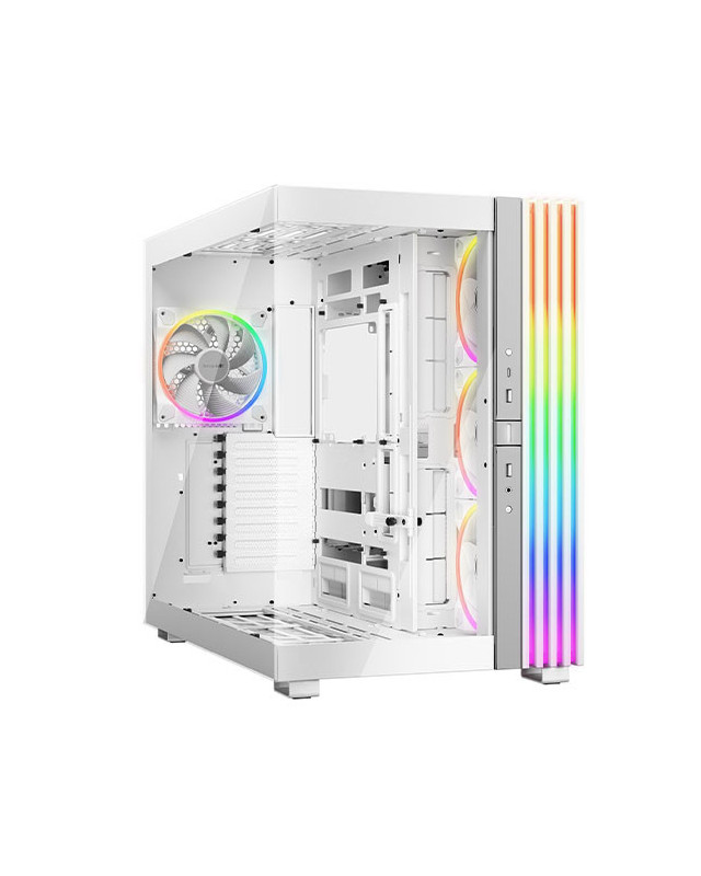 Be Quiet! Light Base 900 FX ARGB Gaming Case w/ Glass Front & Side, E-ATX, Invertible, 4x ARGB Fans, 3M ARGB Strip & Controller, USB-C, Asus BTF Compatible, White