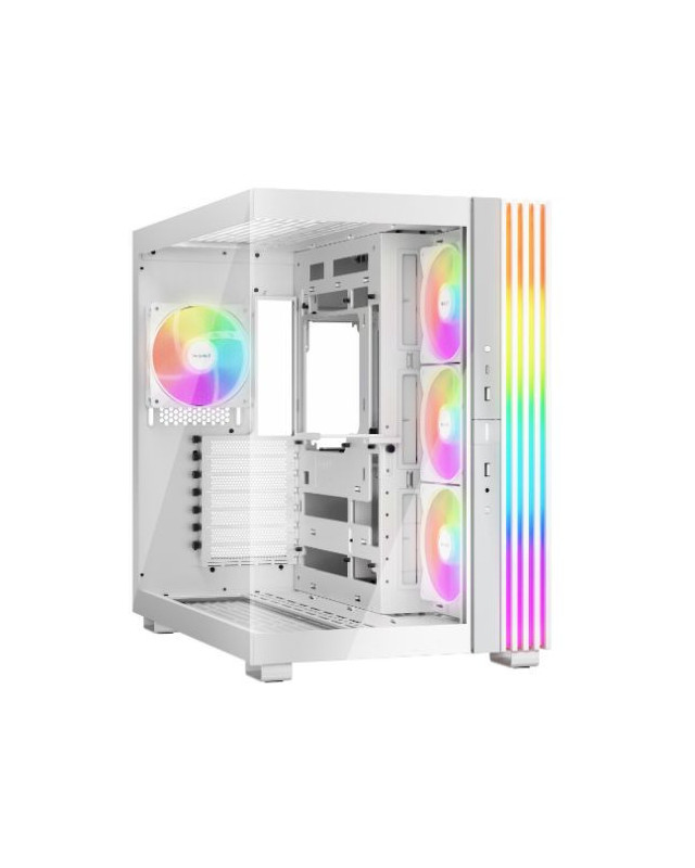 Be Quiet! Light Base 600 LX ARGB Gaming Case w/ Glass Front & Side, ATX, Invertible, 4x ARGB Fans, 1.33M ARGB Strip & Controller, USB-C, Asus BTF Compatible, White