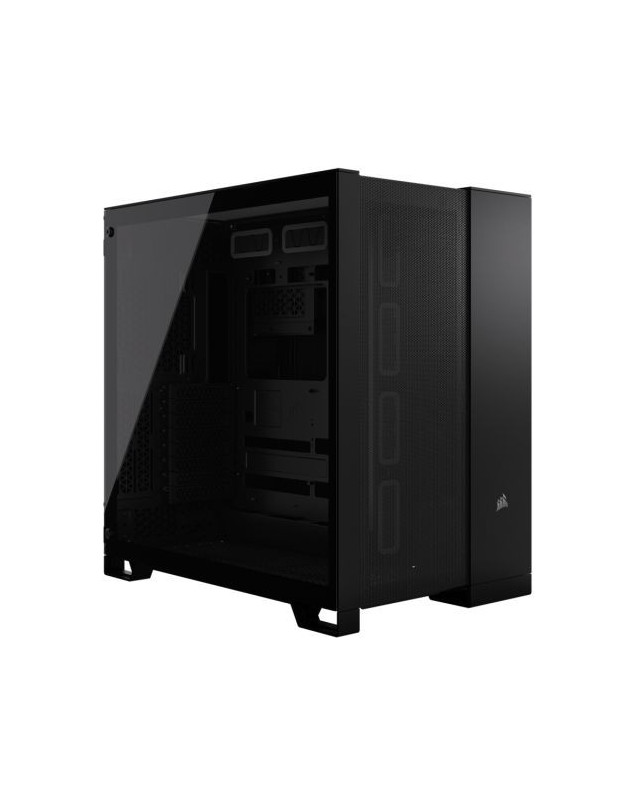 Corsair 6500D Airflow Dual Chamber Gaming Case w/ Glass Window, ATX, Fully Mesh Panelling, USB-C, Asus BTF Compatible, Black