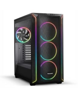 Be Quiet! Shadow Base 800 FX RGB Gaming Case w/ Glass Window, E-ATX, ARGB Front Strips & Controller, 4x ARGB Fans & Hub, Mesh Airflow, USB-C, Black