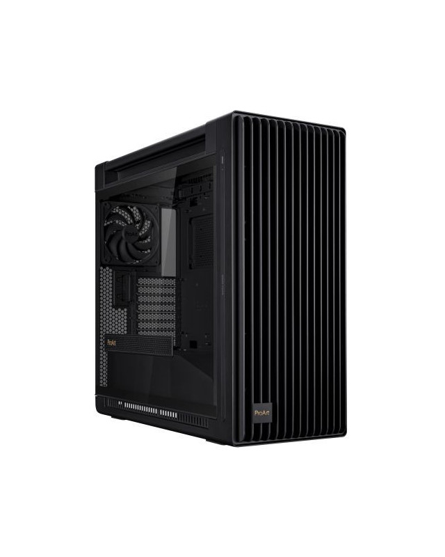 Asus ProArt PA602 Gaming Case w/ Glass Side, E-ATX, Front Grill, 2x 20cm Fans, IR Dust Indicator, USB-C 20Gps, Black
